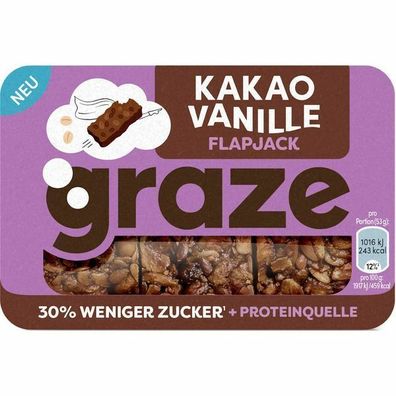 Graze Flapjack Kakao Vanille 6x53 g Packung