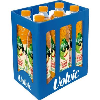 Volvic Tee Creation Pfirsich PET 6x1.50 L Flaschen, Mehrweg-Pfand, Ohne Kiste