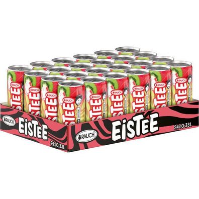 Rauch Eistee Kiwi 24x0,33 L Dose Einweg-Pfand