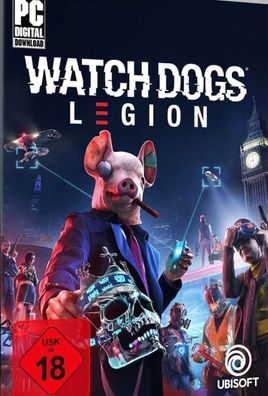 Watch Dogs Legion (PC, 2020, Nur Ubisoft Connect Key Download Code) Keine DVD