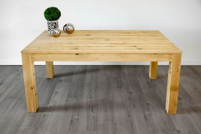 Esstisch Abaro Wildeiche Natur geölt Massivholz Tischplatte Esszimmertisch Tisch