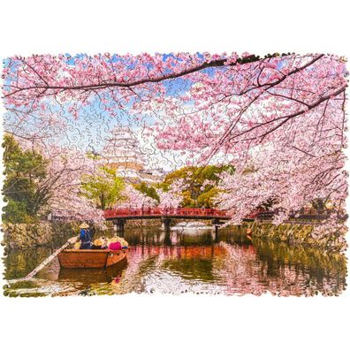 Unidragon Holzpuzzle Woosaic – Sakura – 250 Teile – Mittel 23 x 31 cm