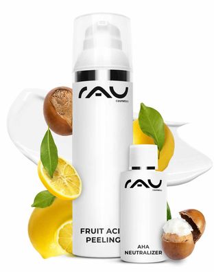 Fruit Acid Peeling 150 ml Fruchtsäurepeeling mit BHA, AHA Neutralizer rau cosmetics