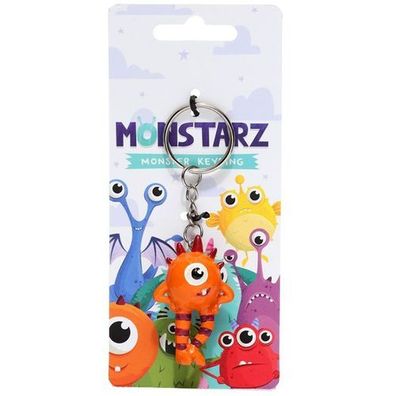 Orange Monstarz Monster Schlüsselanhänger