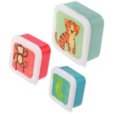 Zootiere Lunchboxen Brotdosen 3er Set S/ M/ L