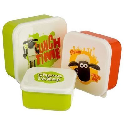 Shaun das Schaf Lunchboxen Brotdosen 3er Set S/ M/ L