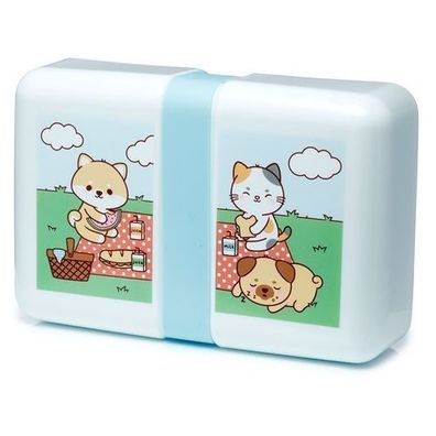 Adoramals Haustier-Picknick rechteckige Lunchbox mit Gummiband