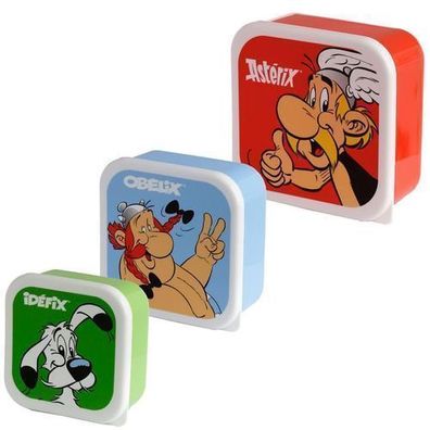 Asterix, Obelix & Idefix Lunchboxen Brotdosen 3er Set M/ L/ XL