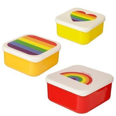 Regenbogen Lunchboxen Brotdosen 3er Set S/ M/ L