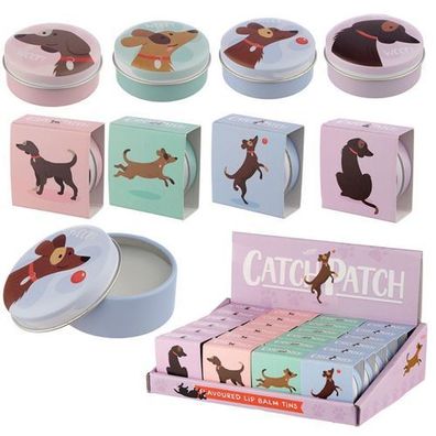 Catch Patch Hund Design Lippenbalsam Dose (pro Stück)