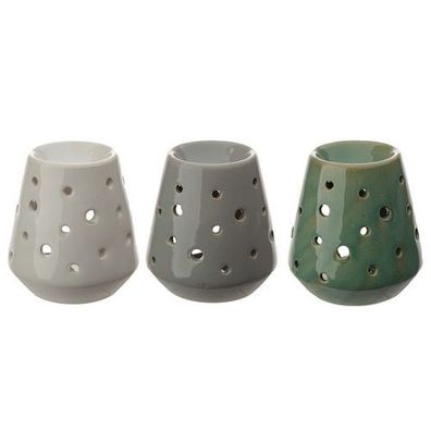 Eden Konierte Duftlampe aus Keramik mit runden Ausschnitten