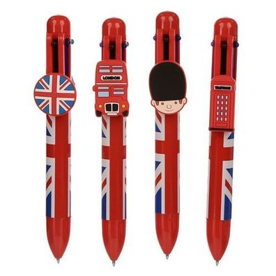 Britische Flagge Mehrfarbiger Kugelschreiber (6 Farben) (pro Stück)