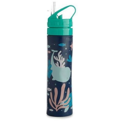 Eco Fish faltbare Wasserflasche aus Silikon 600ml