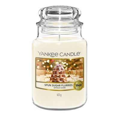 Yankee Candle Spun Sugar Flurries Duftkerze Großes Glas 623 g