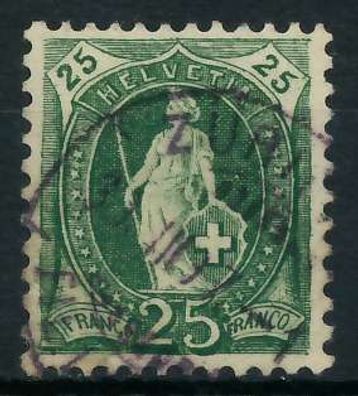 Schweiz Stehende Helvetia Nr 59YC gestempelt X6B62CE