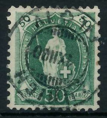 Schweiz Stehende Helvetia Nr 69Cc zentrisch gestempelt X6B6342