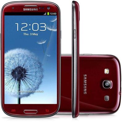 Samsung Galaxy S3 I9300 16GB Smartphone Garnet Red Rot Neu OVP versiegelt