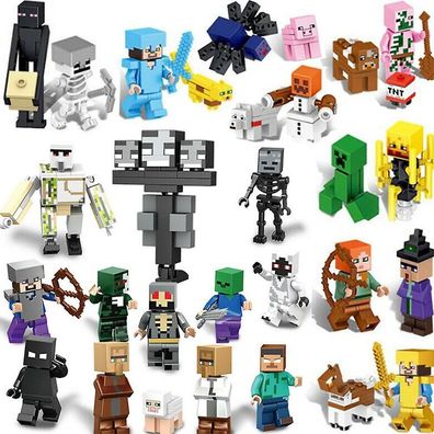 29pcs/ set Minecraft Block Toys Figures Brick Toy Kids Fans Gift