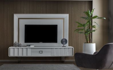 Luxus WohnWand Wohnzimmer TV Rahmen RTV Wände Schrank Modern