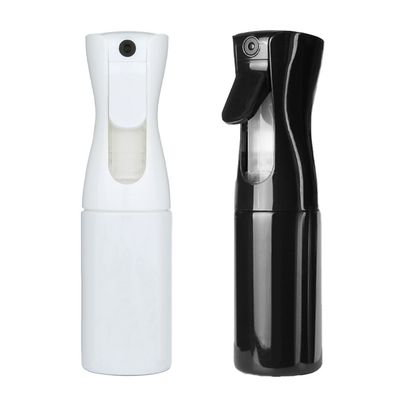 2 Stück Feinnebel-Sprühflasche - Haarsprühflasche, leeres Wasser, Weiß + Schwarz