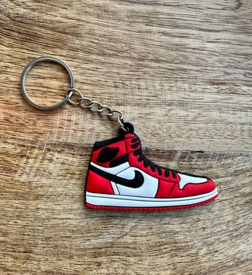 Mini 2D Silikon Sneaker Nike Air Jordan Schlüsselanhänger Key Holder