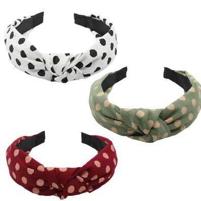 Geknotete Stirnbänder für Frauen und Mädchen, mit Stoff umwickelt, Kunststoffform1