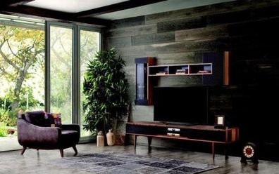 Luxus Wohnwand rtv Lowboard tv Ständer Wohnzimmer Möbel Wandschränke