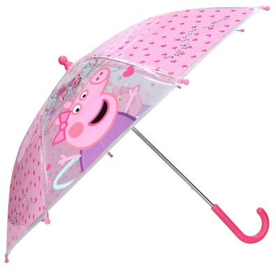 Stockschirm rosa & transparent | Peppa Wutz | Peppa Pig | Regenschirm