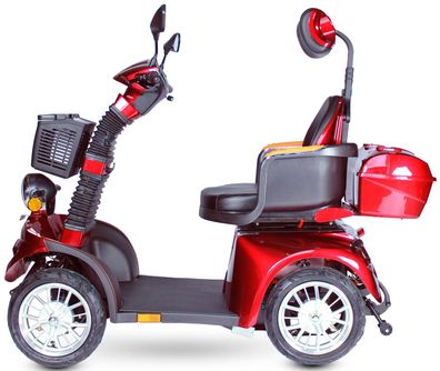 NEU! Elektromobil Seniorenmobil E-Roller ECO ENGEL 540 Rot, 25 km/ h 1000 Watt Motor