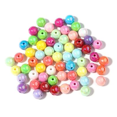 160 Stück 16 mm runde Perlen für selbstgemachte Halsketten, Armbänder, Autos