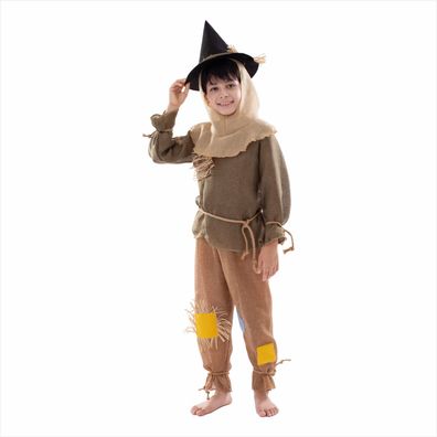 4er-set Scarecrow Cosplay Kostüme The Wizard of Oz Kinder Halloween Party Showanzug