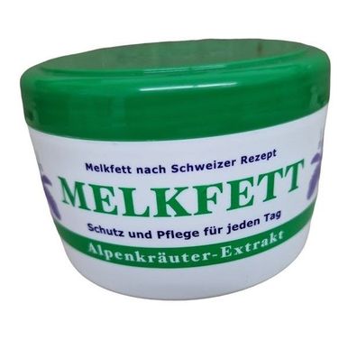 Melkfett Alpenkräuter Extrakt 250ml Hautbalsam Schutzsalbe Körperpflege Creme Lotion