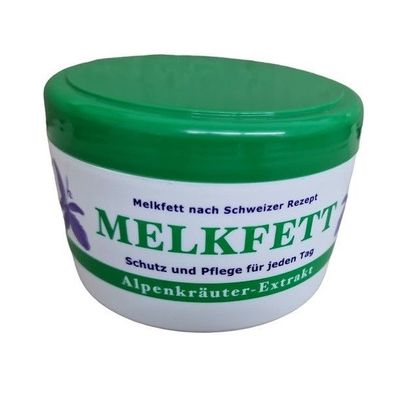 Melkfett Alpenkräuter Extrakt Hautbalsam Schutzsalbe Körperpflege Creme Lotion 250ml