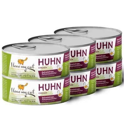 Katzenfutter Nass mit Huhn - 6x100g