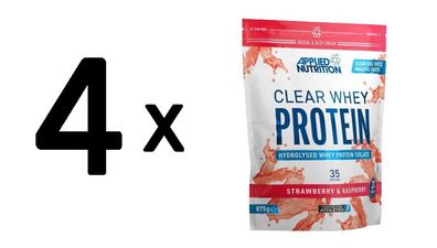 4 x Clear Whey Protein, Strawberry & Raspberry - 875g