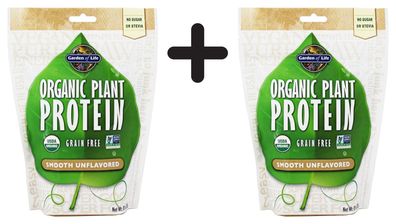 2 x Organic Plant Protein, Smooth Unflavored - 226g