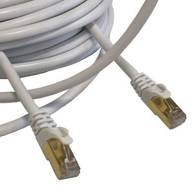 Patchkabel CAT7 Netzwerkkabel LAN DSL weiss Netzwerk Kabel RJ45 Ethernet 1m