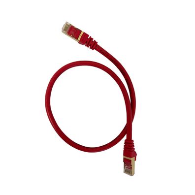 Patchkabel CAT7 Netzwerkkabel LAN DSL rot Netzwerk Kabel RJ45 Ethernet 0,5m