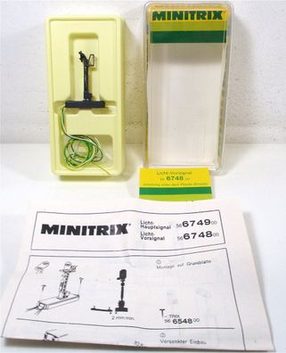 Minitrix N 6748 Licht-Vorsignal 1 Stück OVP (Z34-6g)