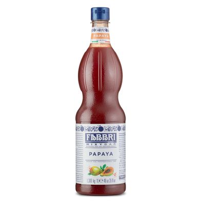 Food-United FABBRI Mixybar Papya-Sirup 1L für Papaya-Wodka-Drinks-Rum-Aperitifs
