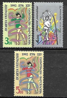 Ukraine postfrisch Michel-Nummer 83-85