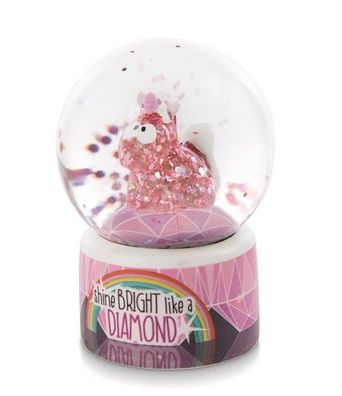 NICI Schneekugel Schüttelkugel Einhorn Pink Diamond ø 6,5cm Neuware