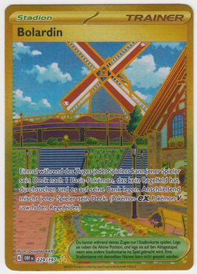 Pokemon - Bolardin 229/197 OBF DE - Hyperselten Gold - NM Deutsch