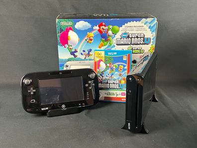 Nintendo Wii U-Konsole 32GB / Schwarz / Mario Premium Pack/