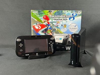Nintendo Wii U 32GB Konsolenpaket mit Mario Kart 8 Premium Pack -Schwarz
