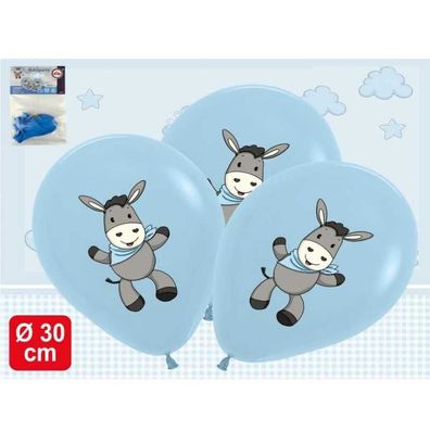 Luftballon Esel blau - 4 Stück