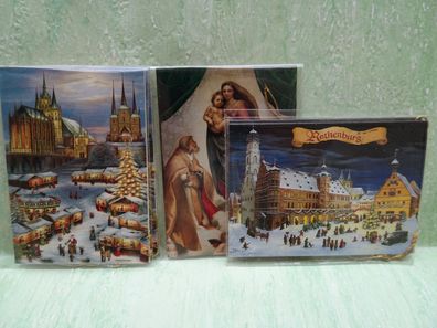 Geschenkanhänger Erfurter Weihnachtsmarkt Sixtinische Madonna Rothenburg ob d Tauber
