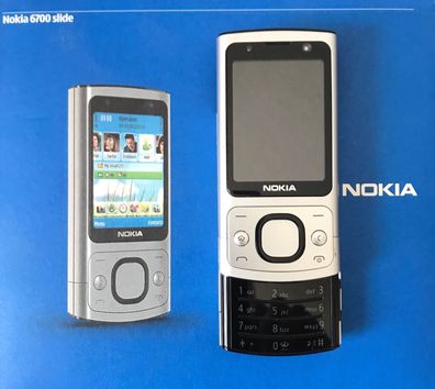 Nokia 6700 slide - Silber (ohne Simlock) Neuwertig !!! 100% Original!!