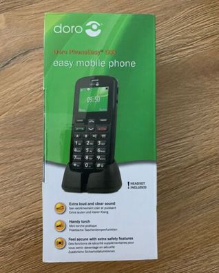 Doro Phone Easy 508 - Schwarz (ohne Simlock) 100% Original!! Neu!!