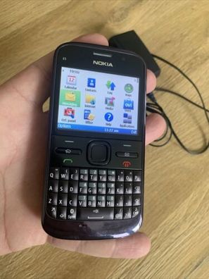 Nokia E5-00 - Carbon Black (Ohne Simlock) Smartphone Top Zustand!!